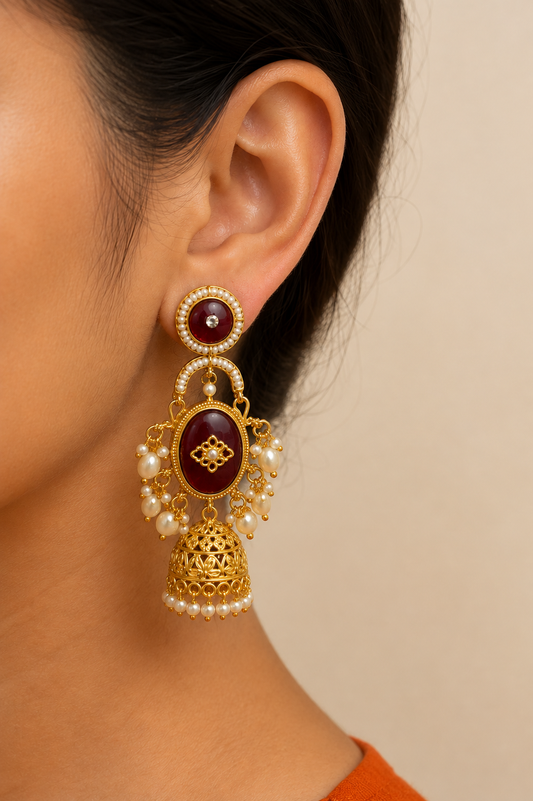 NITARA PREMIUM BRASS EARRINGS