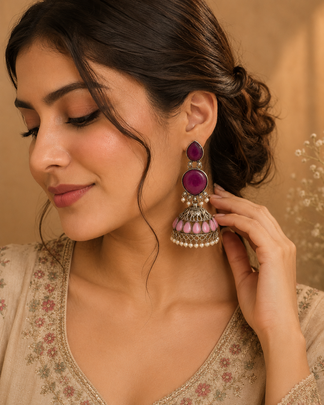 SONARA JHUMKI EARRINGS