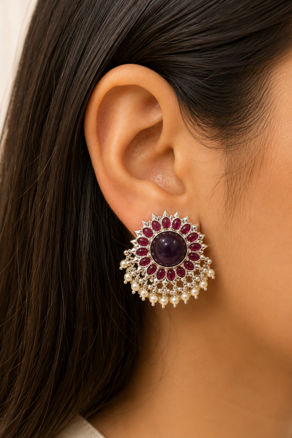 DAKSHATA BRASS STUD EARRINGS