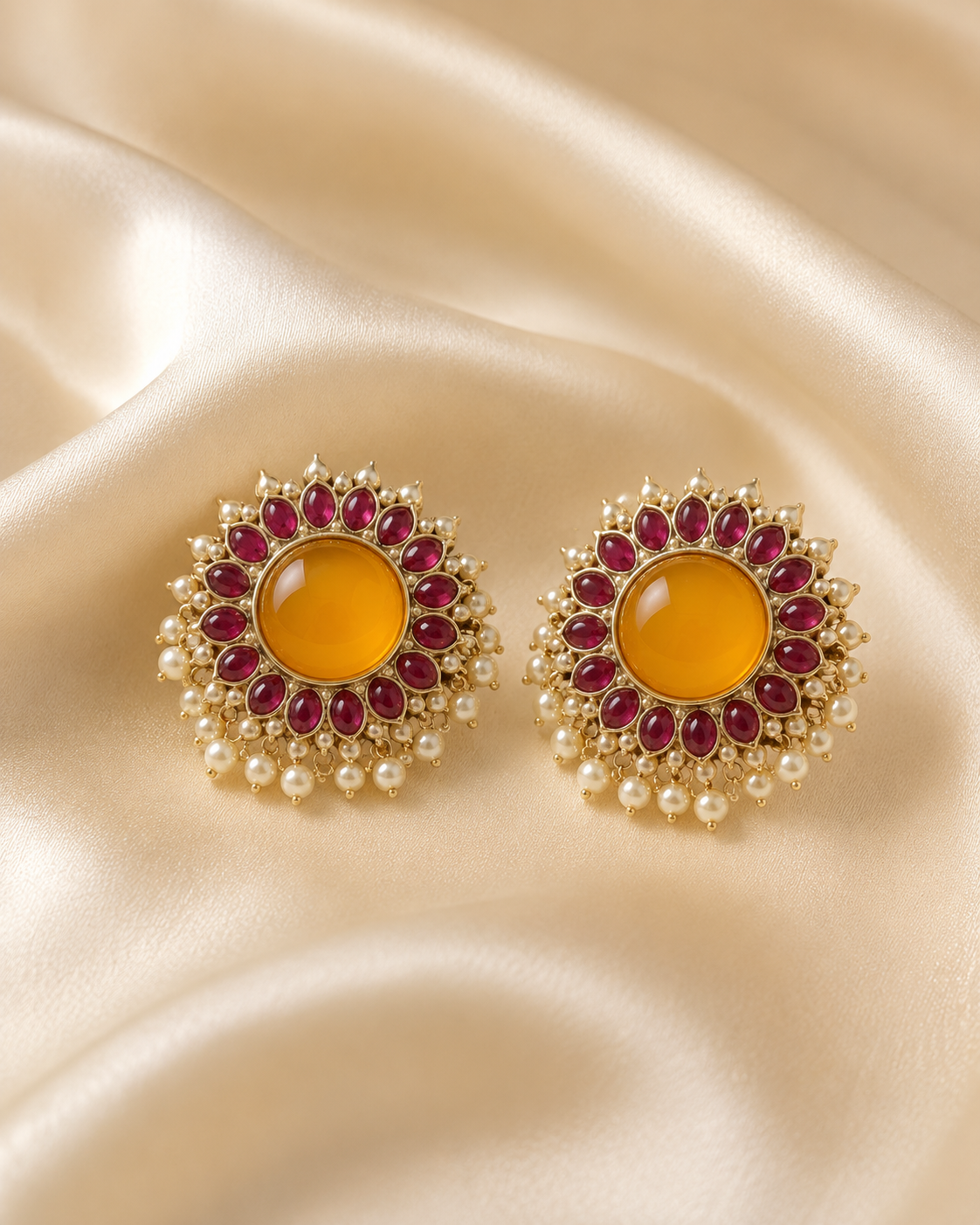 DAKSHATA BRASS STUD EARRINGS